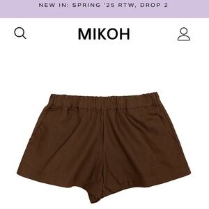 NWT’s Mikoh Mori Short in Kombu (dark brown) size 1 (XS)